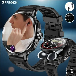 Smart Watch with Built in Earbuds for Men