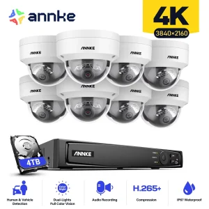 ANNKE 8CH 4K IP Camera Security System